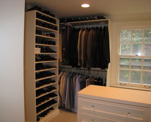 Contemporary white closet