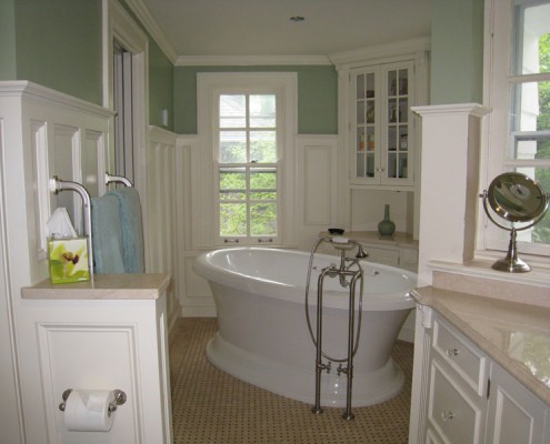 Contemporary white bathroom